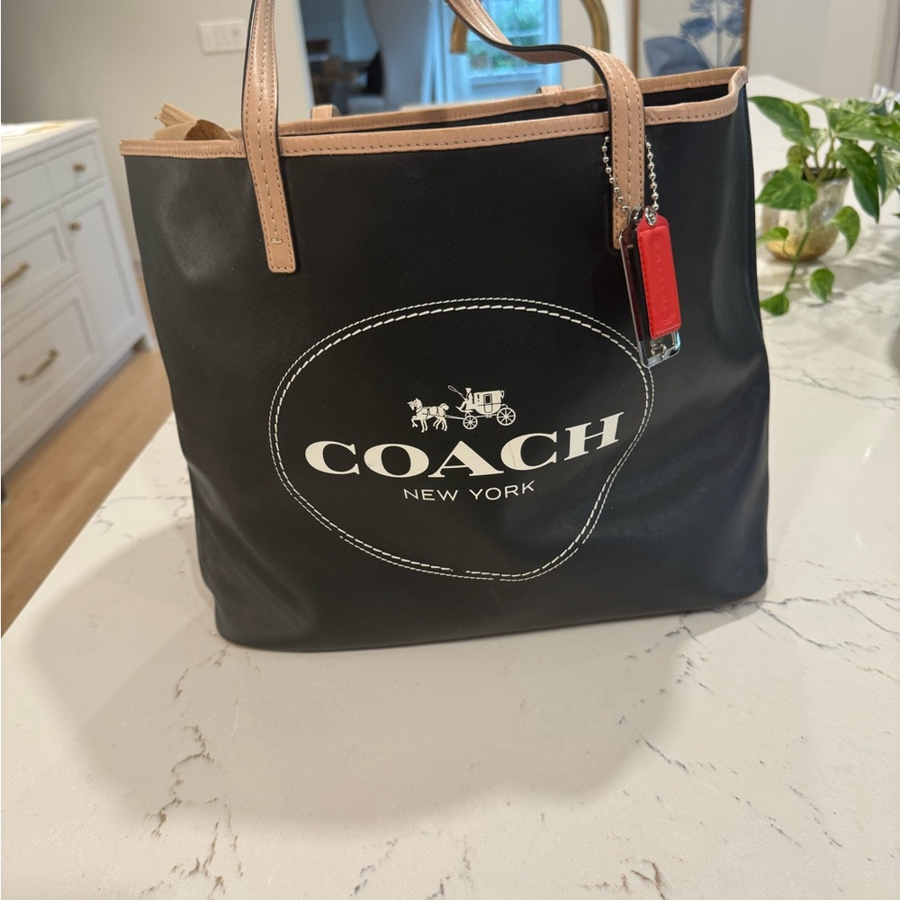 Coach New York Black Tote Bag